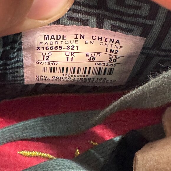 Size 12 Nike Air Force 1  Sprm Mx 07 Mid Gray Mens Lace-Up‎ Sneaker 316665-321 - Picture 10 of 14